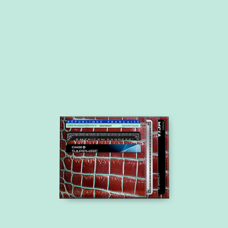 Clay Court 10 Cards Wallet 1/1 Alligator -1 | Clay-Court 