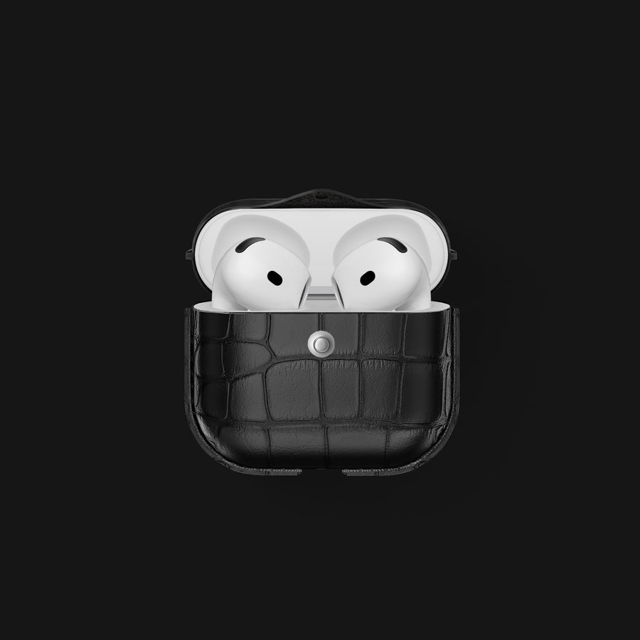 Cover Edition Black For AirPods (2nd gen) In Alligator