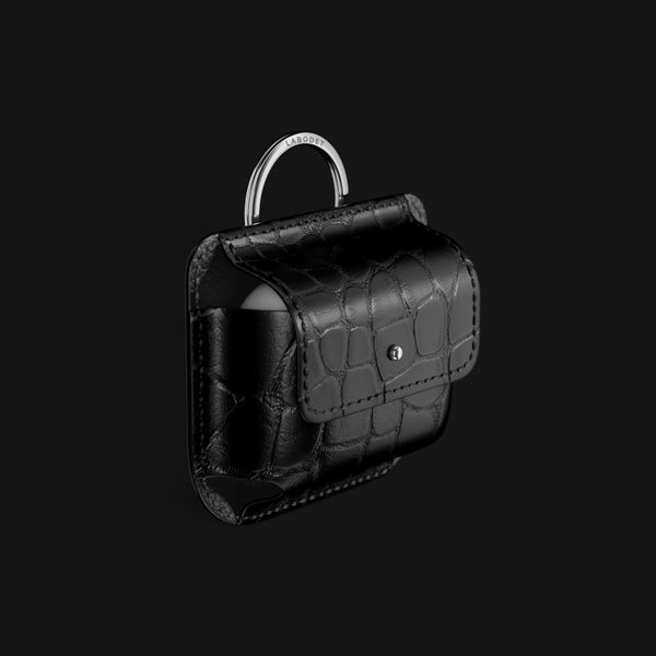 Pouch Edition Black For AirPods (4th gen) In Alligator