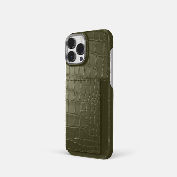 Bi-Fold Case For iPhone 16 Pro In Alligator