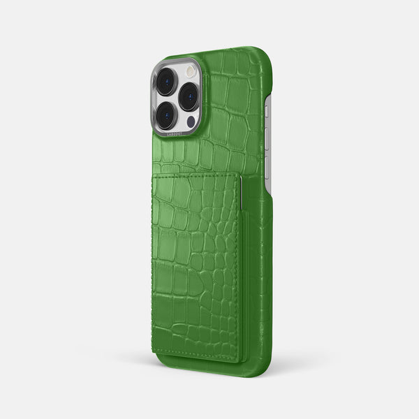 Bi-Fold Case For iPhone 16 Pro Max In Alligator