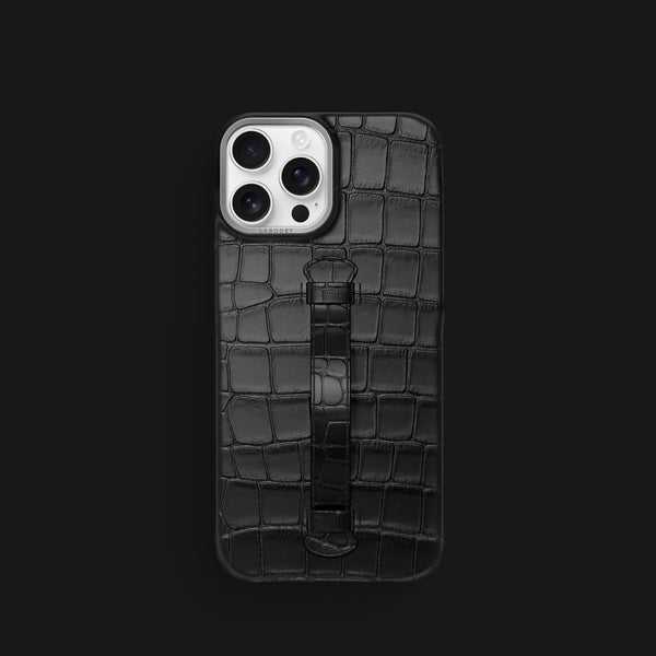 Center Handle Edition Black For iPhone 16 Pro In Alligator