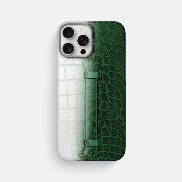 Center Handle For iPhone 16 Pro Max In Himalayan Crocodile