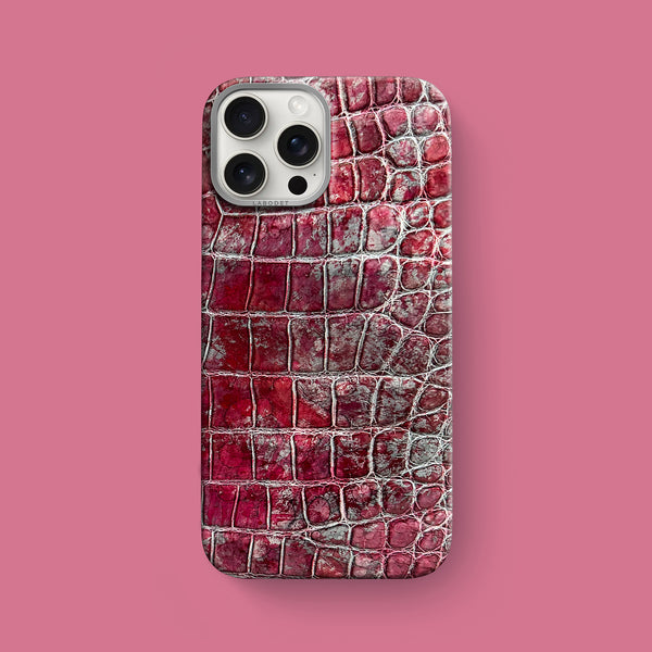 Classic Case 1/1 Garnet For iPhone 16 Pro Max In Alligator