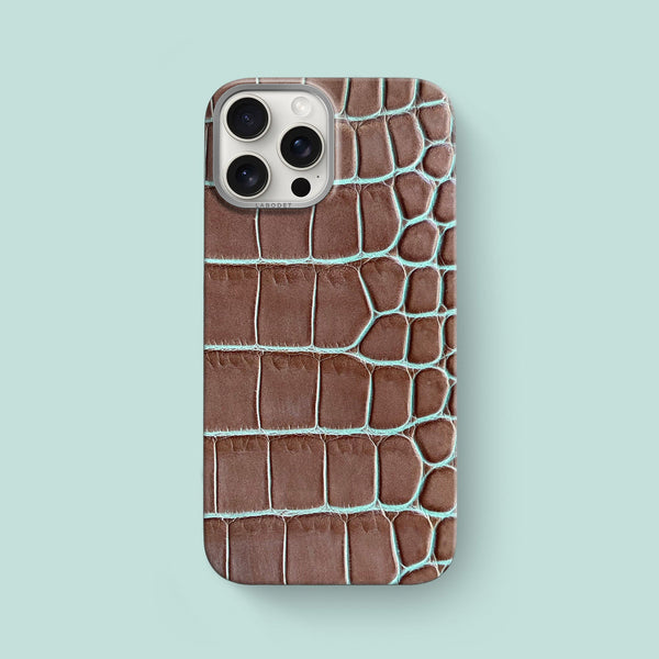 Classic Case 1/1 Dusty Brown For iPhone 16 Pro In Alligator