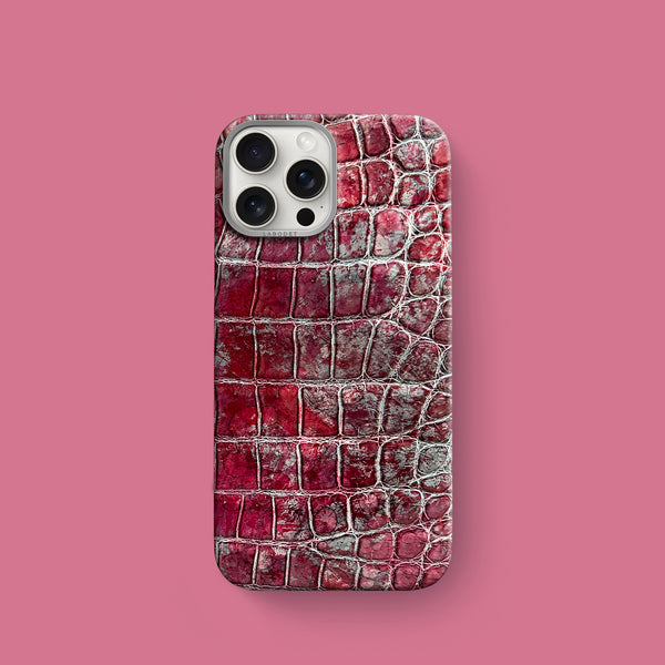 Classic Case 1/1 Garnet For iPhone 16 Pro In Alligator