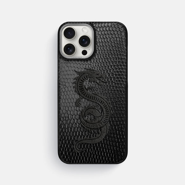 Classic Case With Carbon Dragon For iPhone 16 Pro Max In Lizard