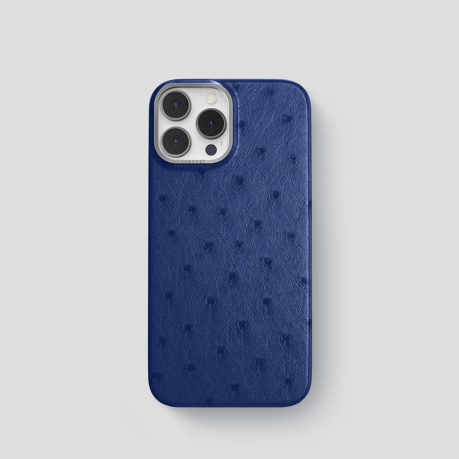 Classic Case For iPhone 13 Pro In Ostrich - Navy-Blue Steel