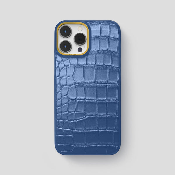 Classic Case For iPhone 15 Pro Max In Metallic Alligator