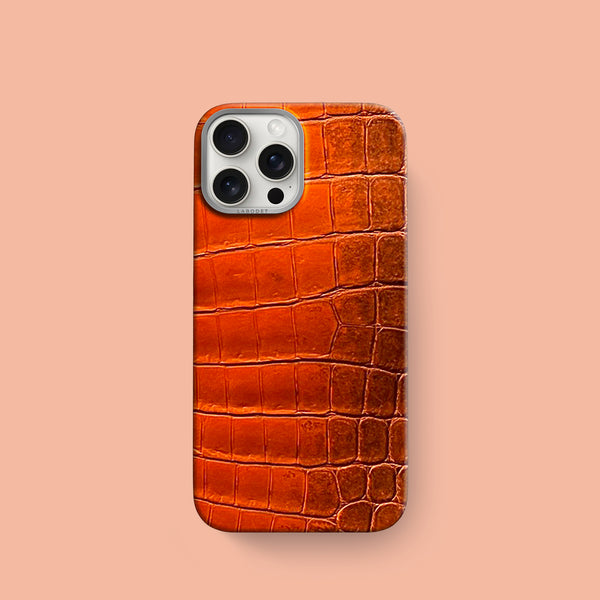 Classic Case 1/1 Mandarin For iPhone 16 Pro In Himalayan Crocodile