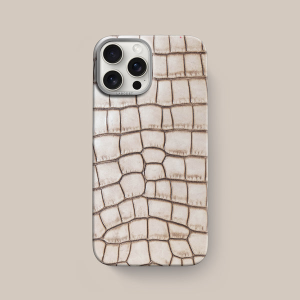 Classic Case 1/1 Cafe Creme For iPhone 16 Pro Max In Alligator