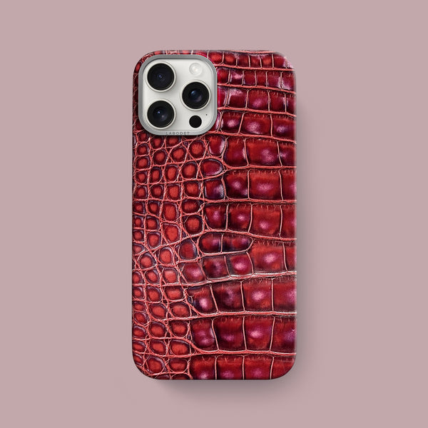 Classic Case 1/1 Cherry Red For iPhone 16 Pro Max In Alligator