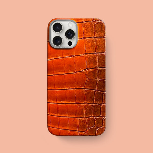 Classic Case 1/1 Mandarin For iPhone 16 Pro Max In Himalayan Crocodile