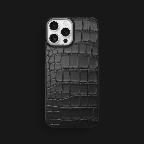 Classic Case Edition Black For iPhone 16 Pro Max In Alligator