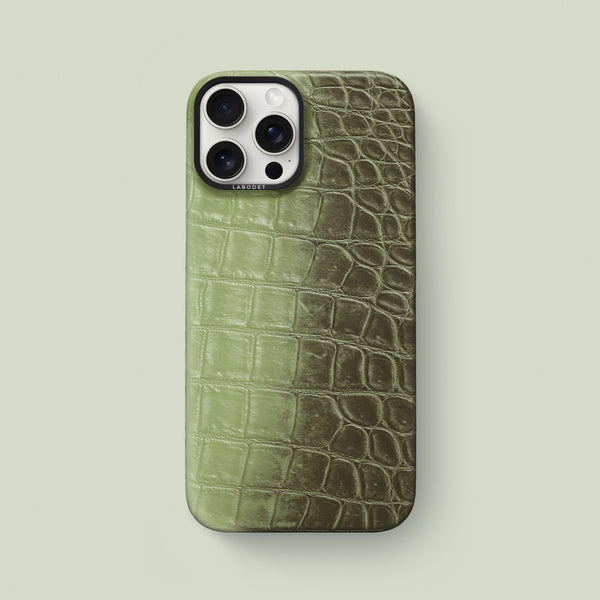 Classic Case Celadon Green For iPhone 16 Pro Max In Himalayan Crocodile