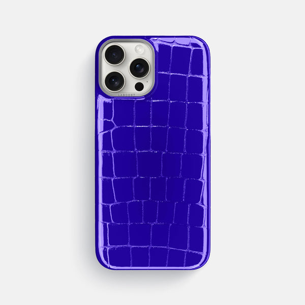 Classic Case For iPhone 16 Pro Max In Shiny Alligator