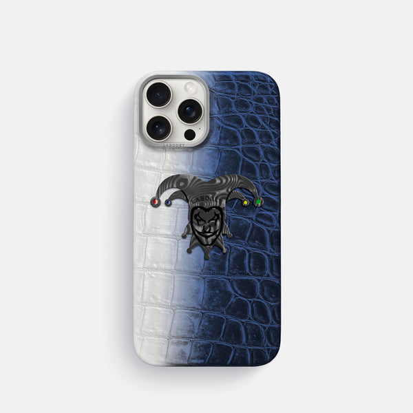 Classic Case With Carbon Joker For iPhone 16 Pro In Himalayan Crocodile