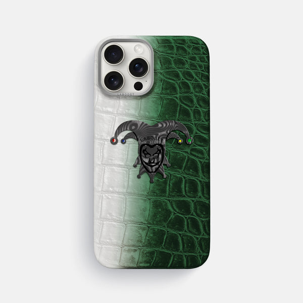 Classic Case With Carbon Joker For iPhone 16 Pro Max In Himalayan Crocodile