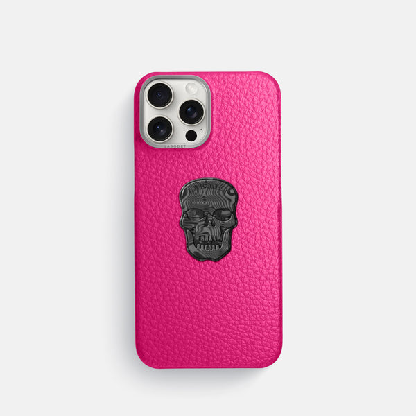 Classic Case With Carbon Skull For iPhone 16 Pro In Calf