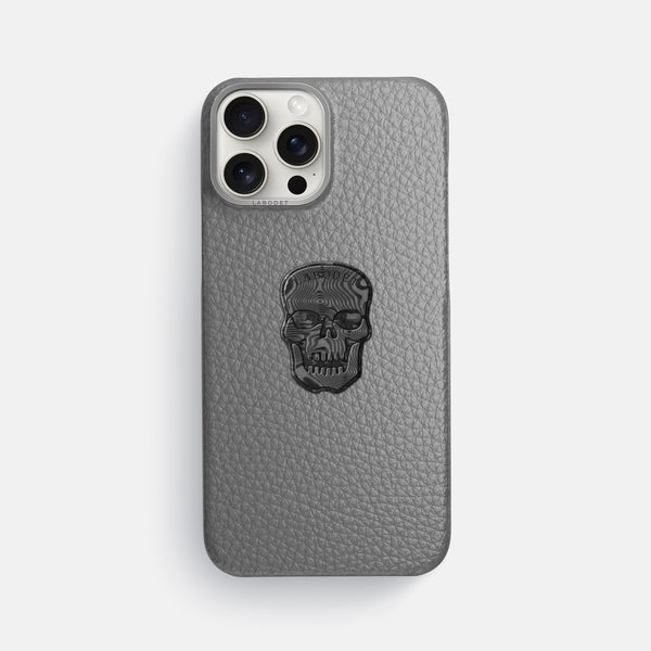 Classic Case With Carbon Skull For iPhone 16 Pro Max In Calf