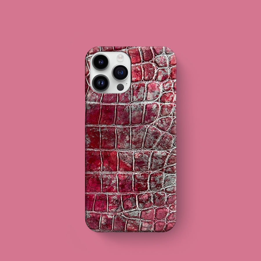 Slim Case 1/1 Garnet For iPhone 16 Pro In Alligator