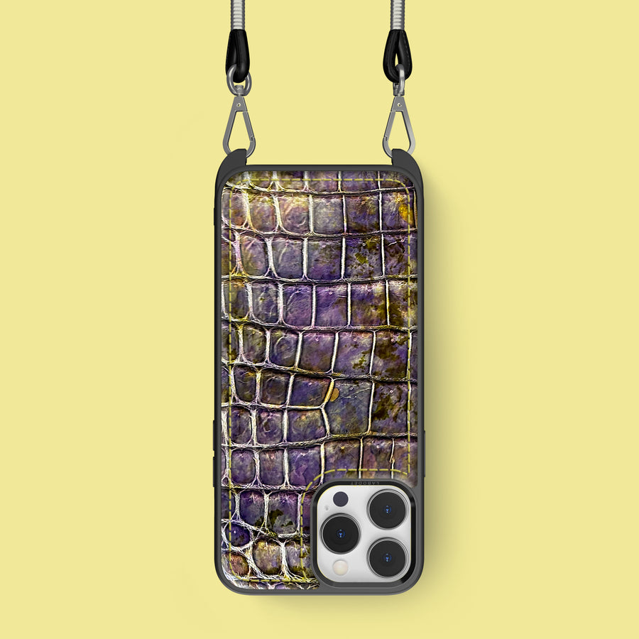 Crossbody Sport Case 1/1 Fluorite For iPhone 16 Pro In Alligator