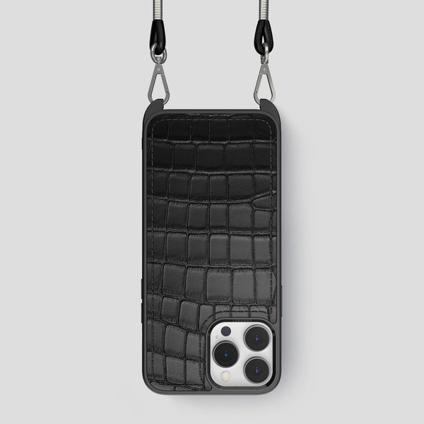 Crossbody Sport Case For iPhone 15 Pro In Alligator