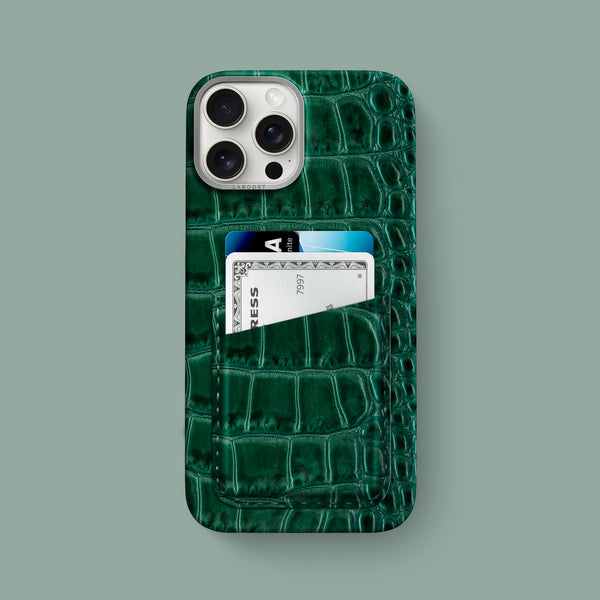 Double Card Case 1/1 Opaline For iPhone 16 Pro Max In Alligator