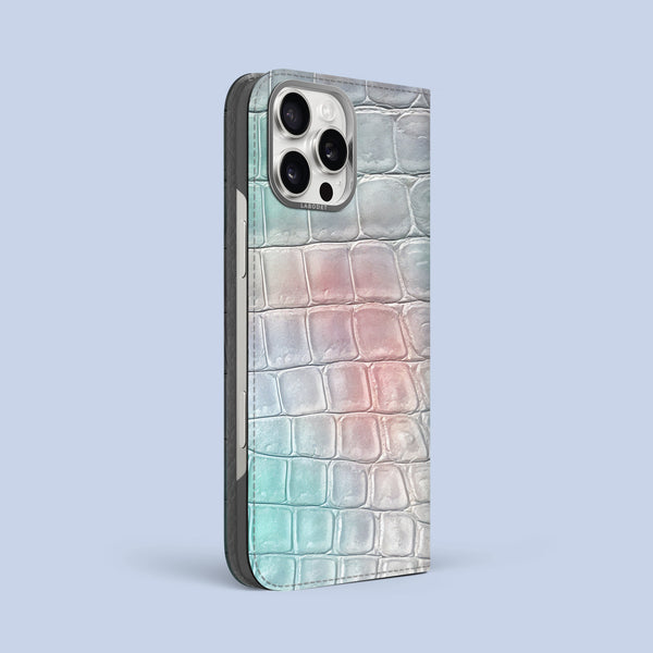 Folio Case 1/1 Rainbow For iPhone 16 Pro Max In Alligator