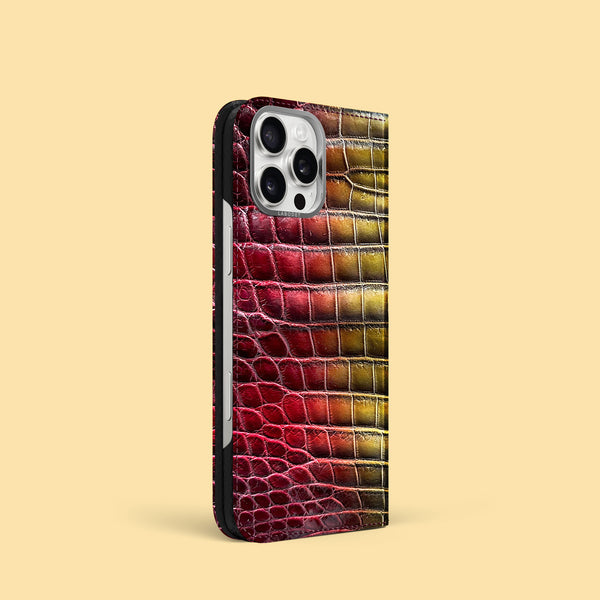 Folio Case Fire In Savana For iPhone 16 Pro In Alligator