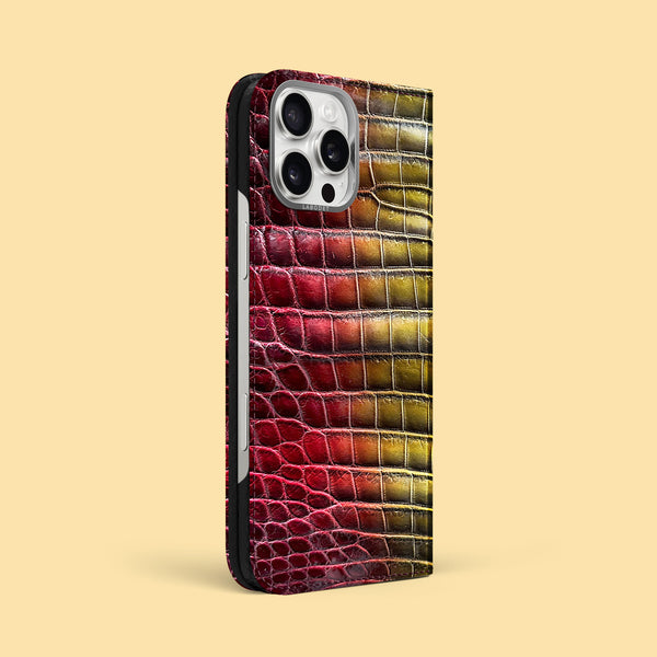 Folio Case Sunset For iPhone 16 Pro Max In Alligator