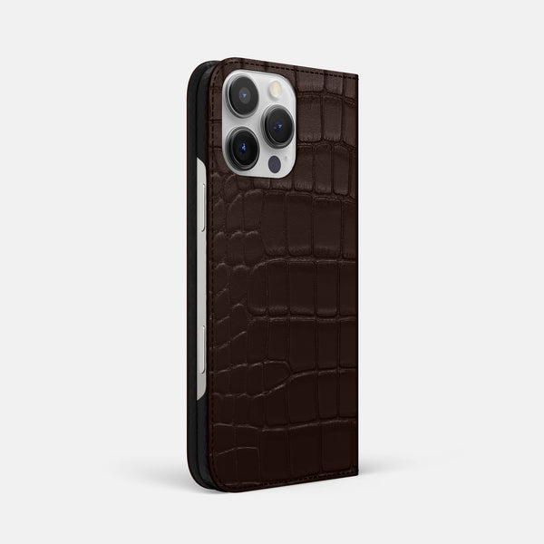 Folio Slim Case For iPhone 16 Pro Max In Alligator