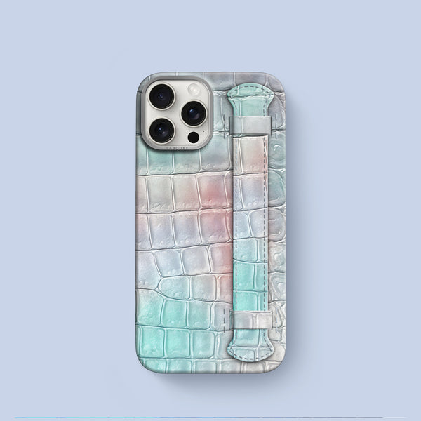 Handle Case 1/1 Rainbow For iPhone 16 Pro In Alligator