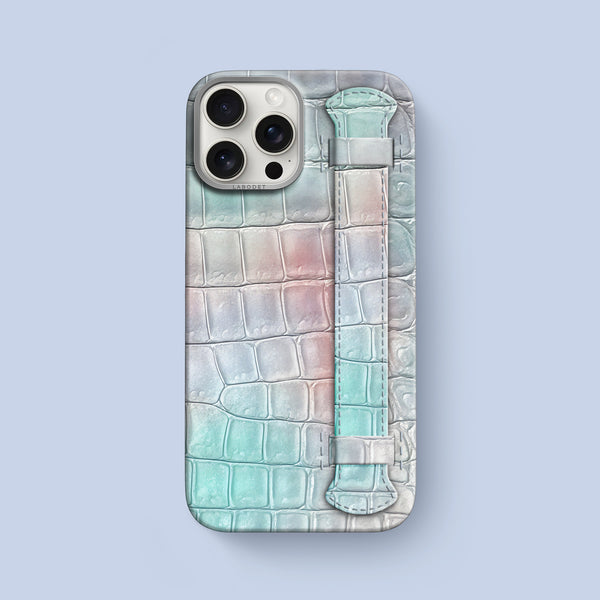 Handle Case 1/1 Rainbow For iPhone 16 Pro Max In Alligator