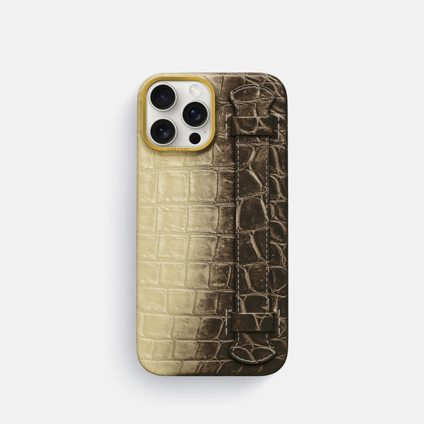 Handle Case For iPhone 16 Pro In Himalayan Crocodile