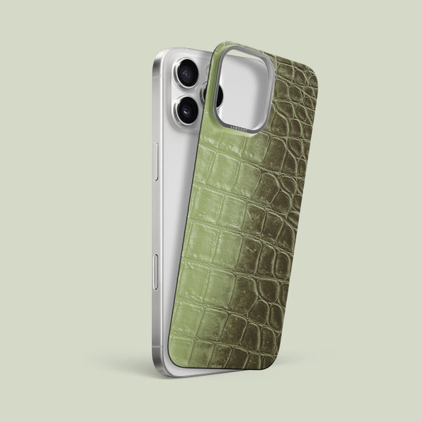 MagSafe Mask Celadon Green For iPhone 16 Pro Max In Himalayan Crocodile