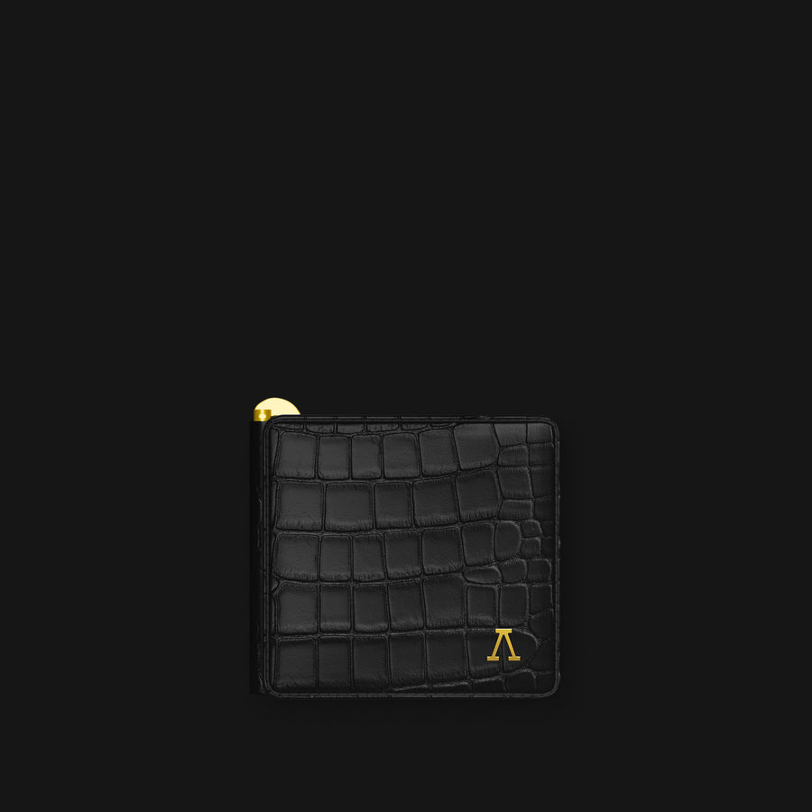 Accessory Money Clip Wallet Edition Black In Alligator