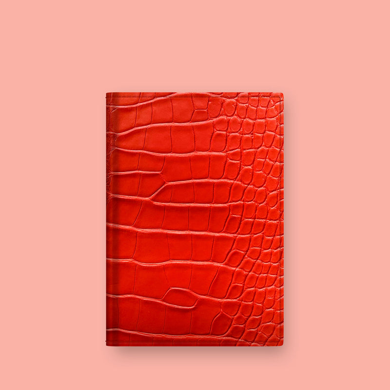 Deep Coral Passport Cover 1/1 Alligator -1 | Deep-Coral