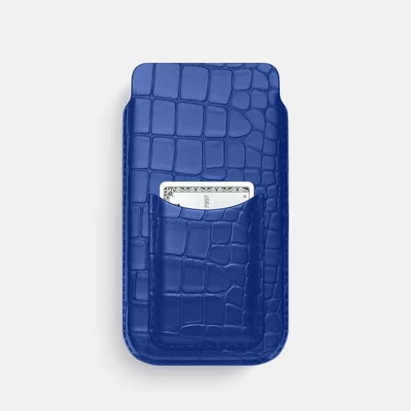 Pouch Card Case For iPhone 16 Pro In Alligator