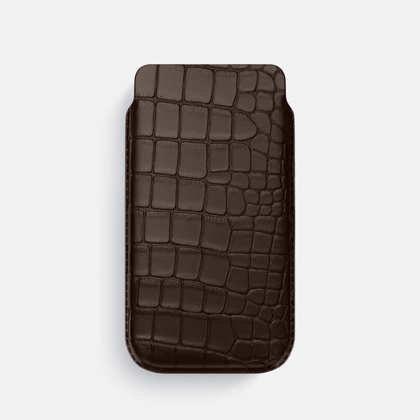 Pouch Case For iPhone 16 Pro In Alligator