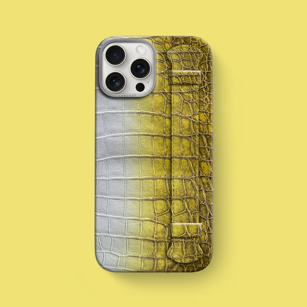 Handle Case 1/1 Lemon For iPhone 16 Pro Max In Himalayan Crocodile