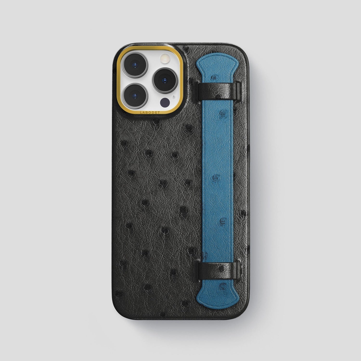iPhone 13 Pro Max Case from BandWerk – Ostrich | Brown Gold
