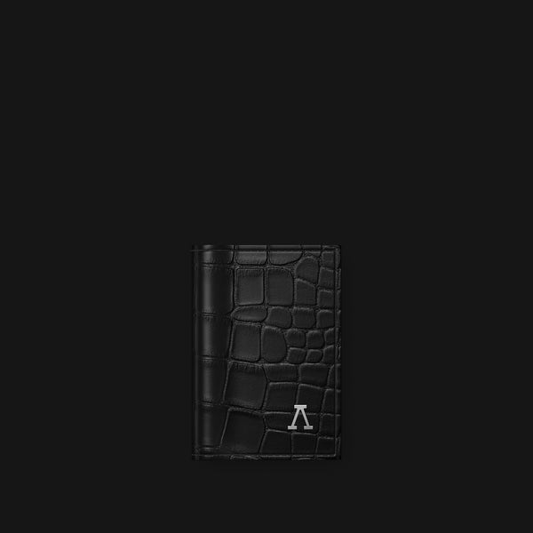 Accessory Tri-fold Wallet Edition Black In Alligator