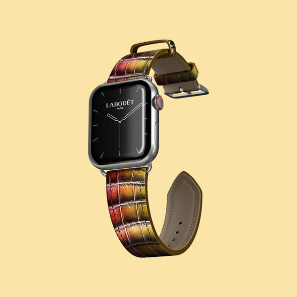 Classic Strap Sunset For Apple Watch 42mm In Alligator