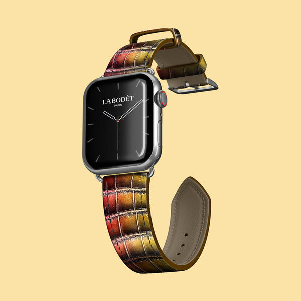 Classic Strap Sunset For Apple Watch 46mm In Alligator