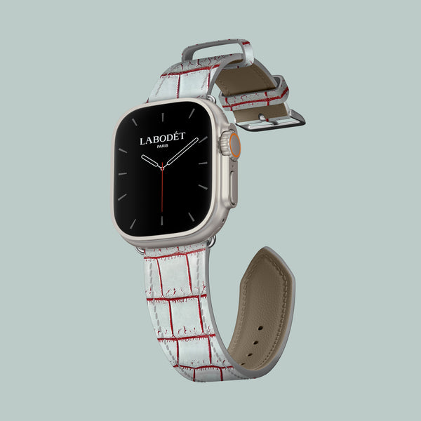 Classic Strap Icy For Apple Watch Ultra 49mm In Alligator