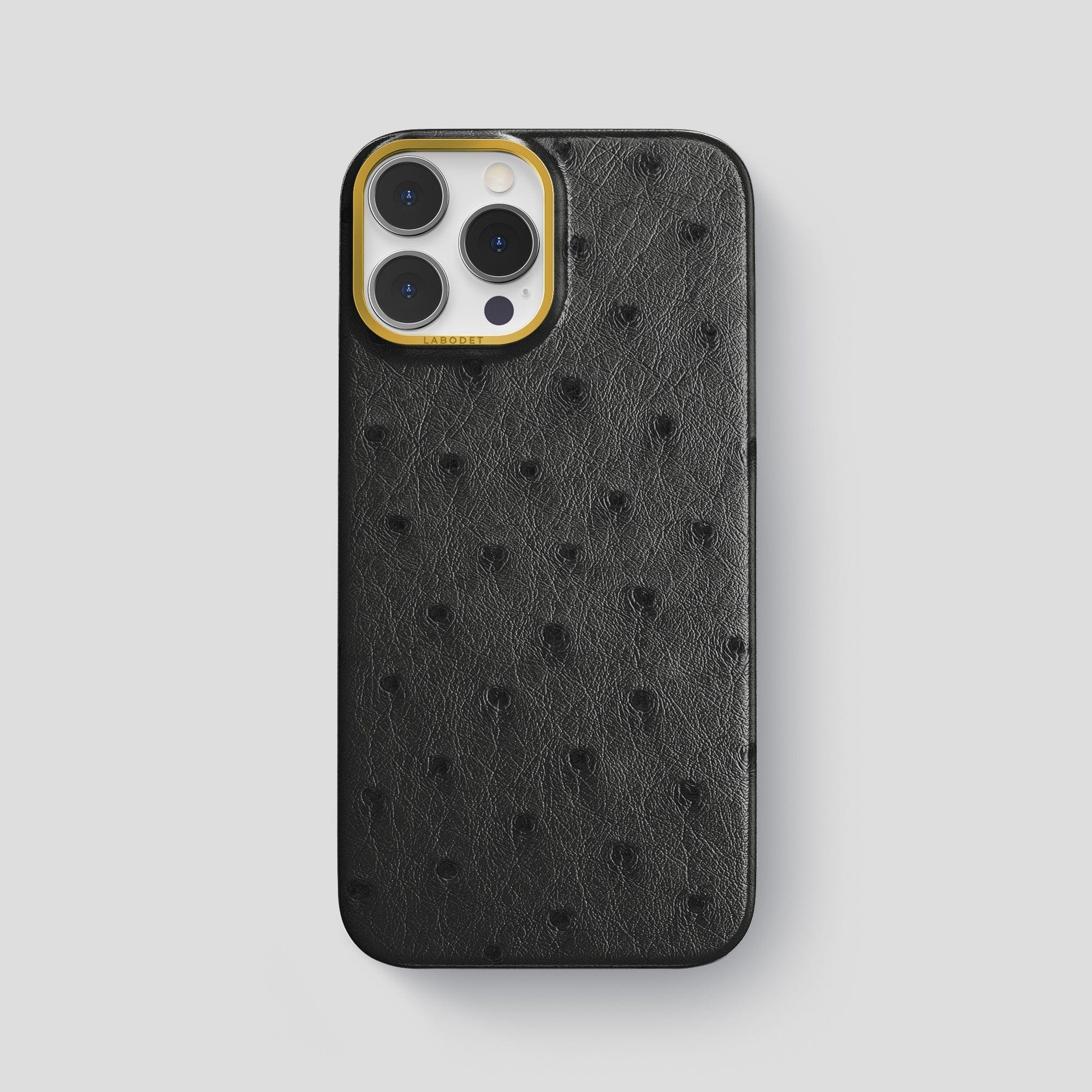 iPhone 13 Pro Max Case from BandWerk – Ostrich | Black Gold