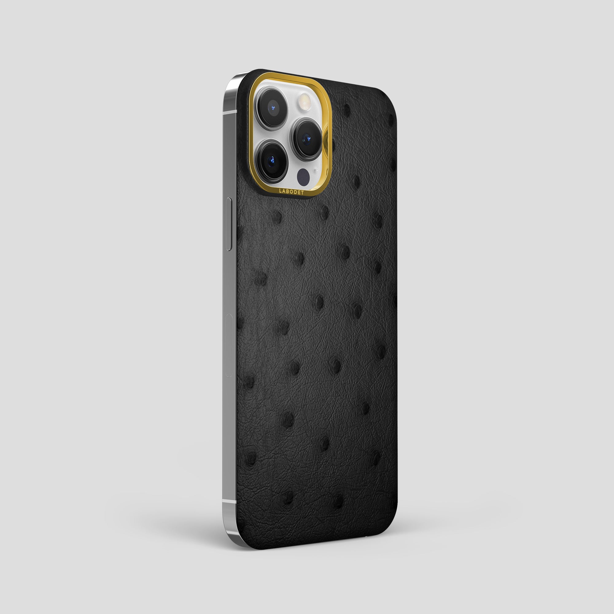 iPhone 13 Pro Max Case from BandWerk – Ostrich | Black Gold