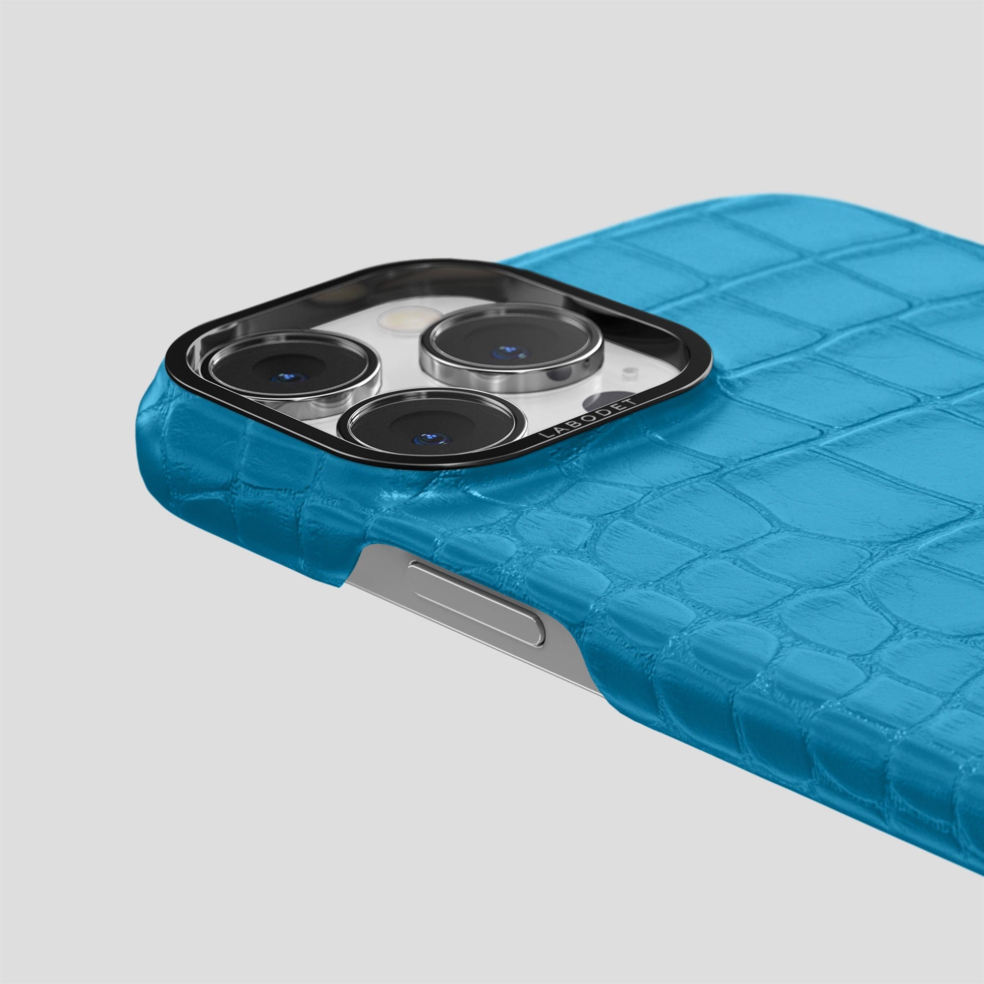 Gold Finger Strap Case for iPhone 13 Pro Max in Genuine Alligator