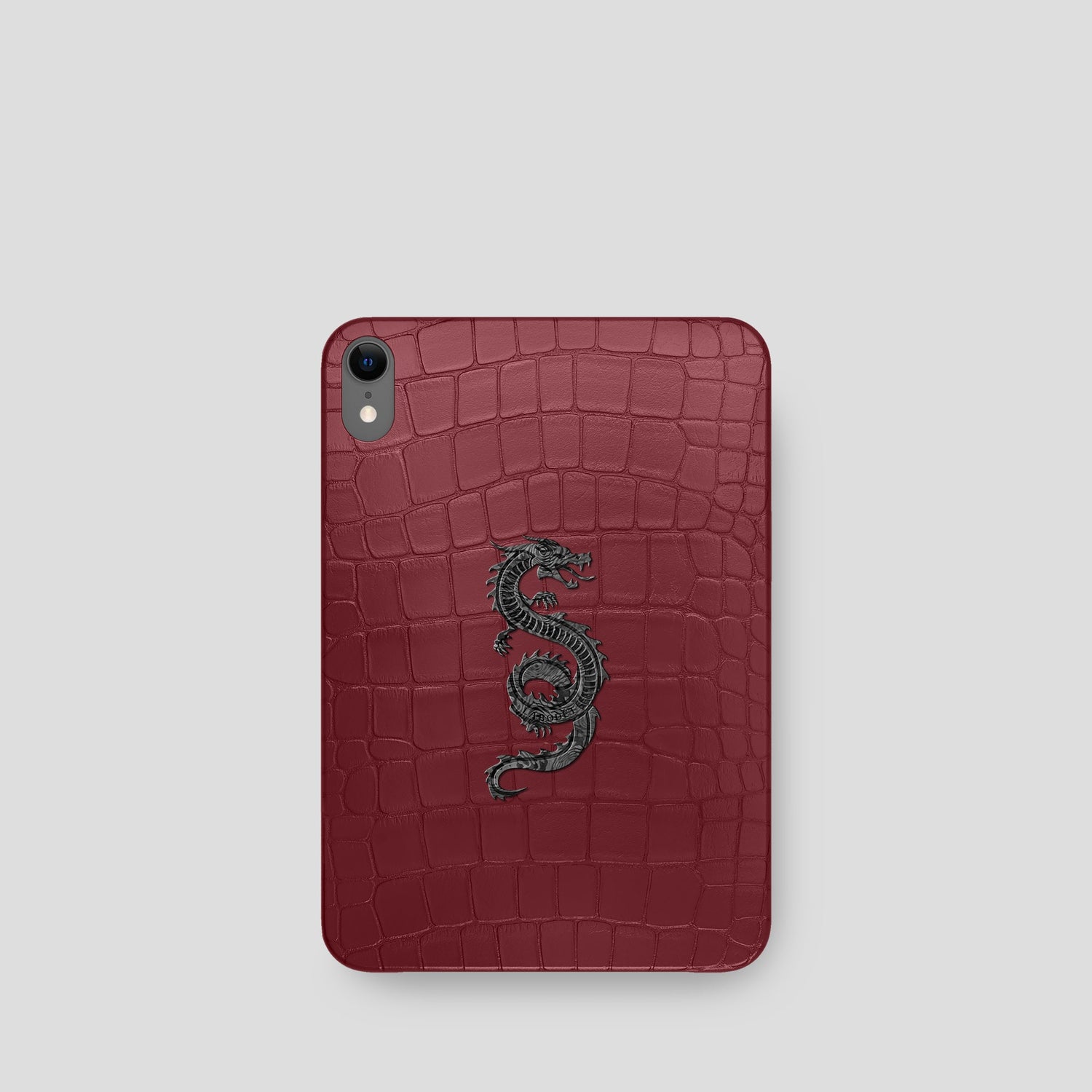 LV Supreme Leather Case for iPhone - Black and Red A Vuitton Day